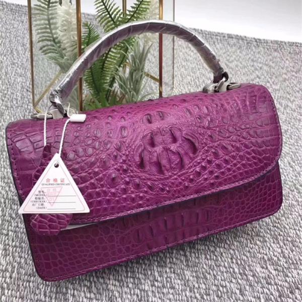 Fashion Genuine Crocodile Leather Women Small Mini Handbag Lady Purse Authentic Alligator Skin Female Cross Shoulder Bag