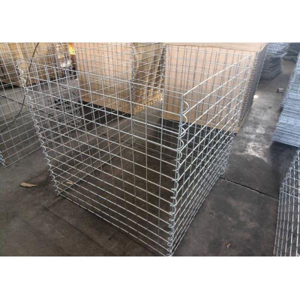 Welded Gabion Box 76.2 x 76.2mm 4.0mm Galvanized Steel  Barrier