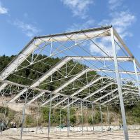Structure stable à couche unique Serre poly-tunnel pour le film rétractable agricole Automatisée