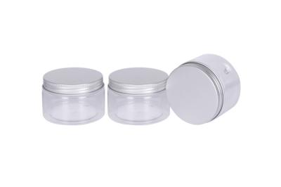 4oz de plástico para animais de estimação Od 73mm creme facial frasco cosmético com tapa de cabelo conatiner tampa de alumínio