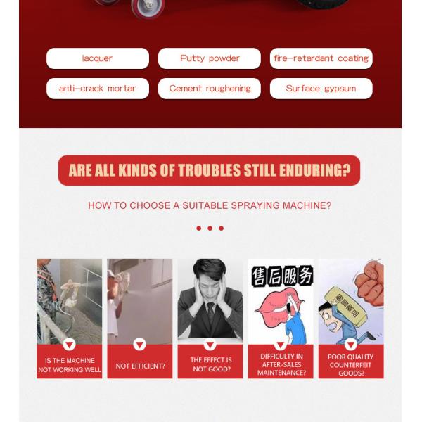 Electric Large Flow Cement Mortar Spray Machine For Exterior Wall Natural Stone