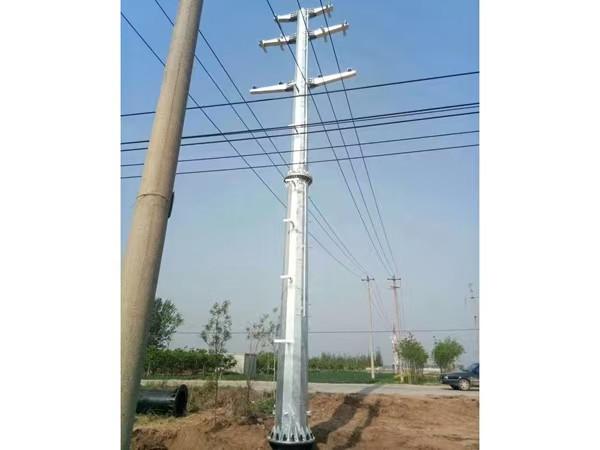 制造商多边形八角形10-60m钢管杆镀锌输电线路塔10kv-220kv
