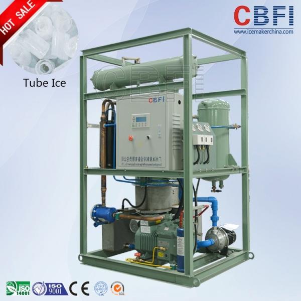 Control fácil del hielo de 5 toneladas del tubo de la máquina del compresor comestible automático de Alemania