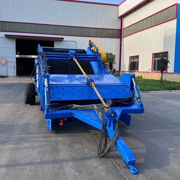 Heavy Duty 2m Working Width Tractor Stone Picker Machine with Hydraulic Dumping Hopper for Farms & Orchards