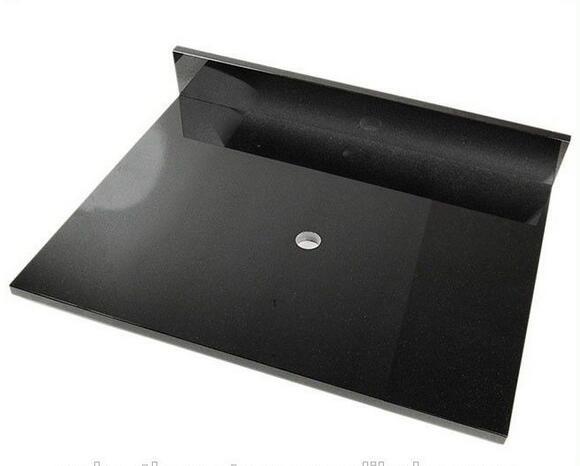 Rectangle Natural Stone Countertops , Black Galaxy Granite Countertop 120-200cm Length