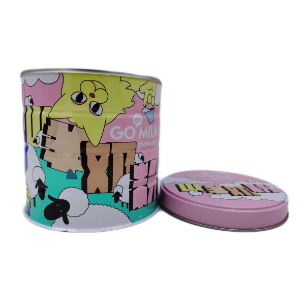 PMS FDA Milk Powder Tin Can CMYK For Dog / Cat Food
