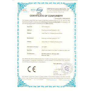 LUMENBEST LIGHTING CO;LTD Certifications