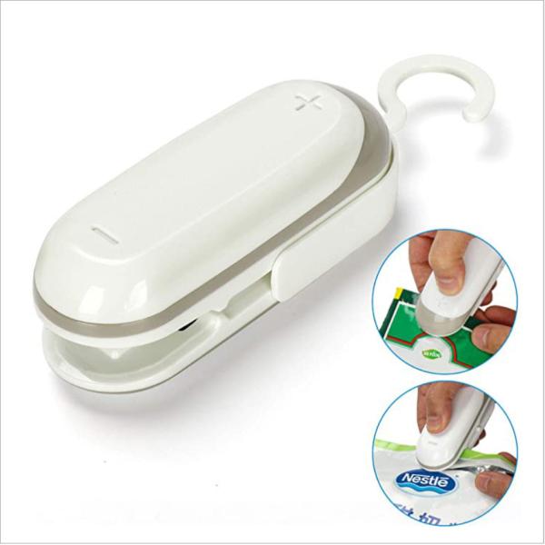 Portable Plastic Heat Vacuum Sealers 2 In 1 Mini Heat Sealing Machine With Battery