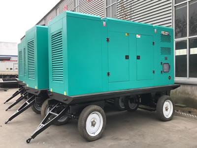 Low Noise Diesel Backup Generator Flexible Move Silent Generator Set