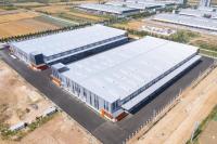 Edifício industrial acessível e durável com estrutura de aço pré-fabricada