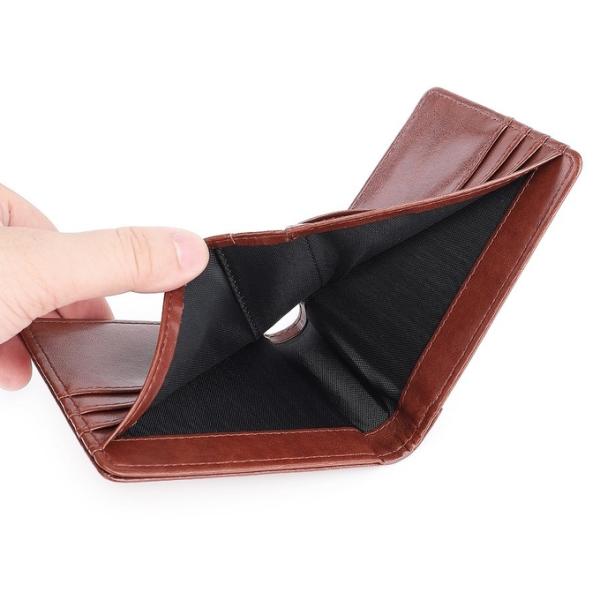 Mens Personalized Bifold Wallet With Multiple Card Slots PU leather Sublimation Wallet Blanks