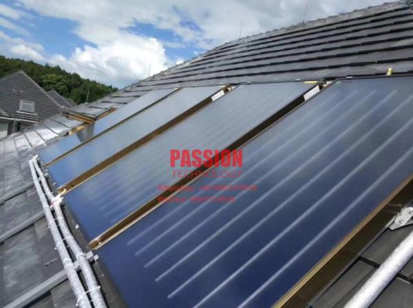 Blue Titanium Flat Plate Solar Collector 300L Pressurized Solar Water Heater