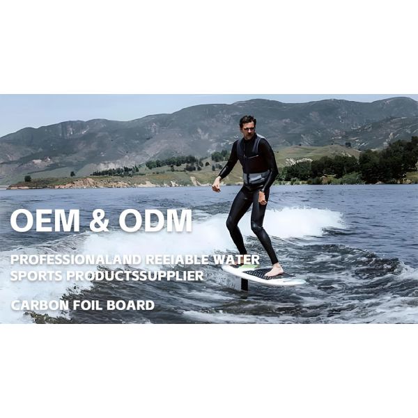 Detachable Stand Up Paddle Foil 95cm Pumping Fiber Surfboard With Handlebar