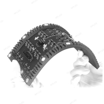 Monitores de LED flexíveis P2.5 internos SMD Full Color RGB Tela de LED circular curva suave