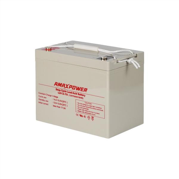 Amaxpower UPS Deep Cycle AGM Battery Sealed Lead Acid VRLA 12V 70A