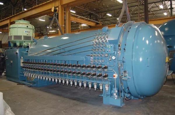 ASME Standard Carbon Fiber Autoclave 240KW Heating Power Φ2200mm×6000mm