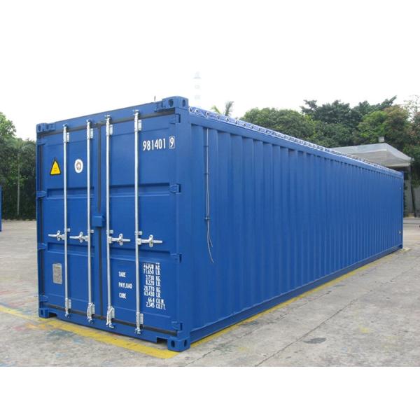 40ft Open Top Shipping Containers with Soft Type PVC Tarpaulin Roof Cover in Excellent Condition