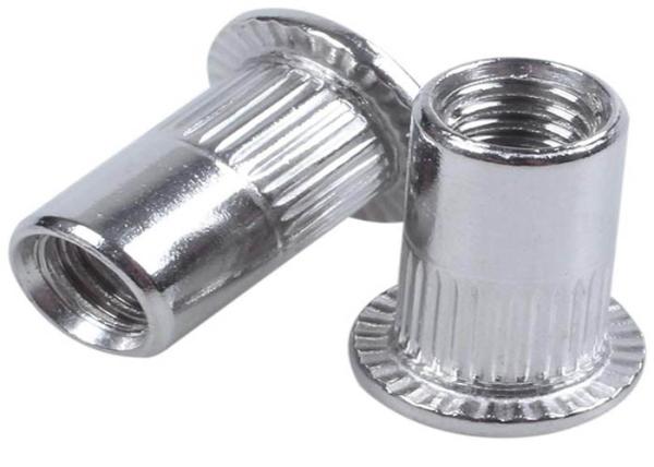 M14 M16 Passivate Plain SS304  Knurled Flat Head Rivet Nut