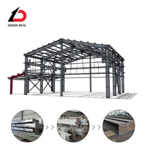Galvanized Metal Frame Structure  JIS Prefab Warehouse Building Machinability