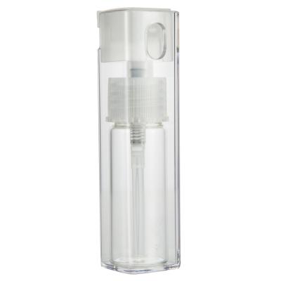 Elegant 10ml Square Perfume Bottle Packaging With PP Plastic Material And 29*29mm Diameter