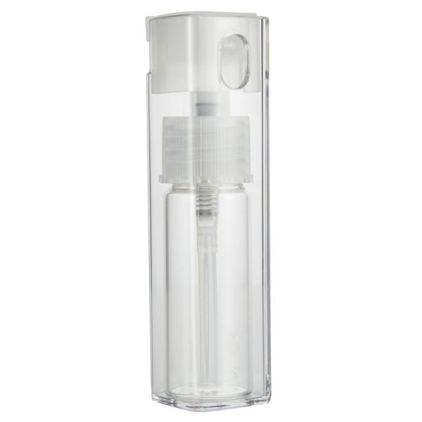 Elegant 10ml Square Perfume Bottle Packaging With PP Plastic Material And 29*29mm Diameter