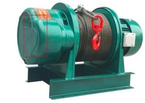 Estrutura compacta do único guincho elétrico fixo da corda do cilindro para o