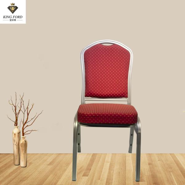 Stackable Steel Tube Stacking Chairs Wedding Modern Luxury Hotel  Banquet Chair