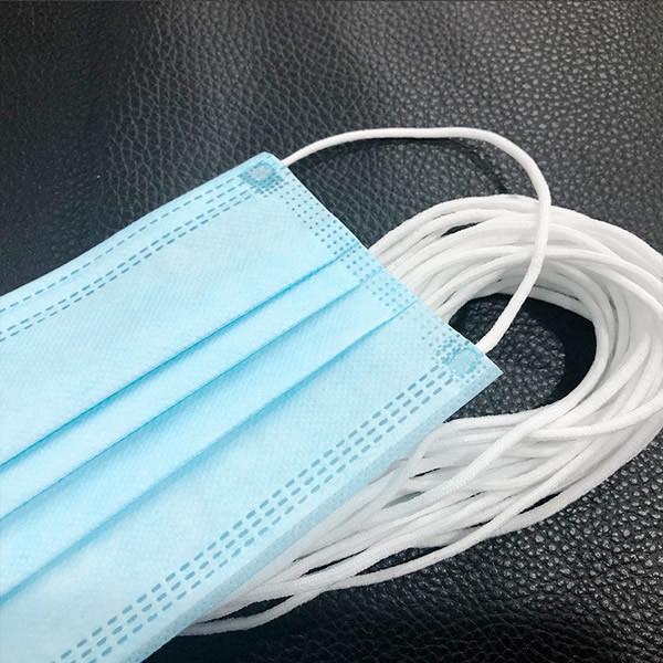 White Blue Disposable Medical Face Mask Customized Colors And Logos