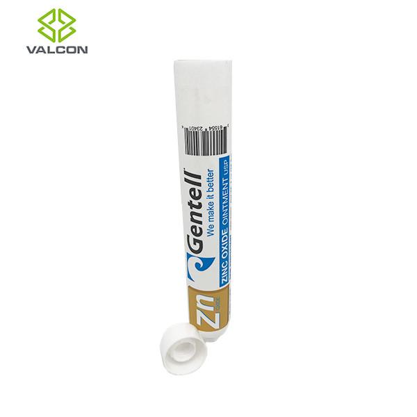 Customized Pharmaceutical Tube Packaging , White Screw Cap Plastic Ointment Tubes