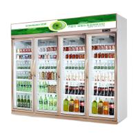 Refroidisseur commercial de boisson commerciale verticale à quatre portes de l'économie d'énergie pour le magasin commode