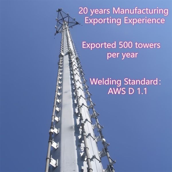 20M 30M Monopole OEM ODM Customizable Telecommunication Tower Full Height Material Design Service