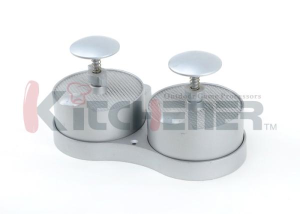 Dual Commercial Hamburger Press , Burger Patty Maker With BBQ Grill Non Sticking Coating