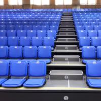 Assento retrátil estável UV de dobramento para o OEM do teatro do Gym das escolas