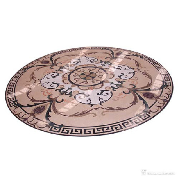 Natural stone Stone Carving Sculpture Multi-color marble medallion MD-W-07