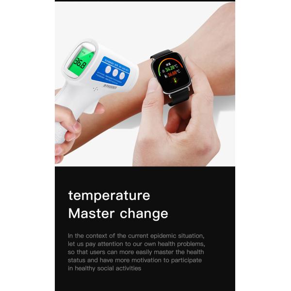 Браслет большого экрана Smartwatch IP67 180mAh экрана касания шкалы умный