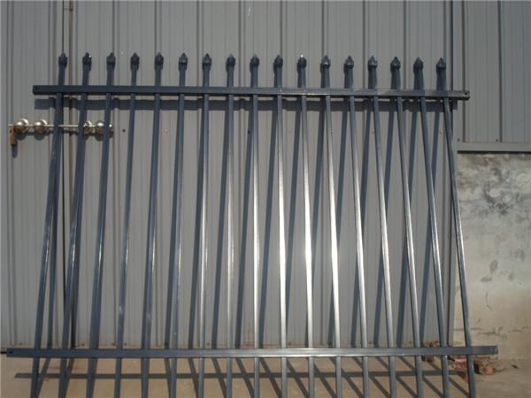Security Fence, Tubular Fencing Steel spear top Black 2.1M x 2.4M Fence Panels