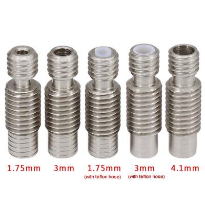 1.75mm Heatbreak PTFE  M6 M7 Screw E3D V6 Throat for 3D Printer