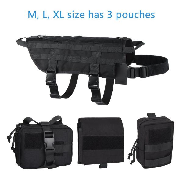 Military Training Outdoor Adjustable Dog Harness Breathable Eco-Friendly
