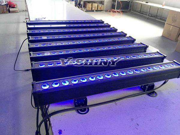 Regular 12w X 18pcs Rgbw Quad Color LED Wall Washer Lights / LED Light Bar