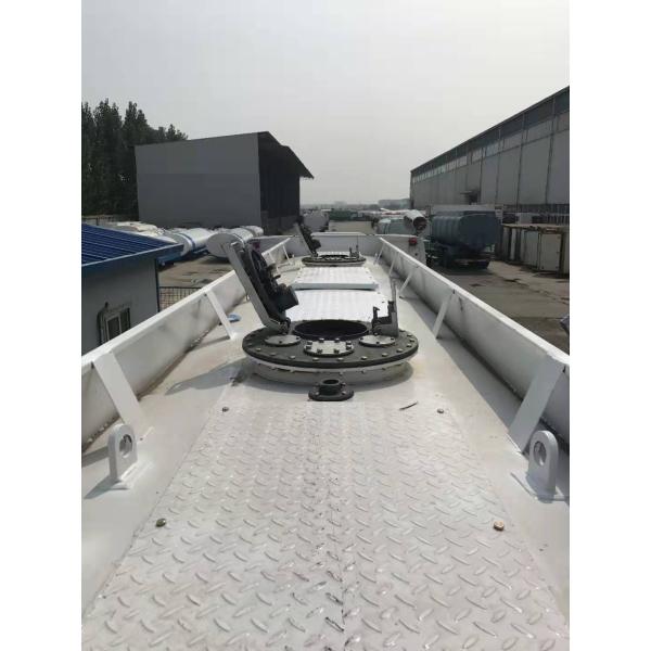 Three Axles Fuel Tanker Full Heavy Duty Semi Trailers Mechanical Suspension