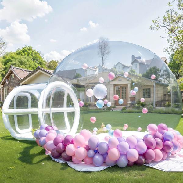 Customized Color Inflatable Bubble House with PVC Material and Durable Design