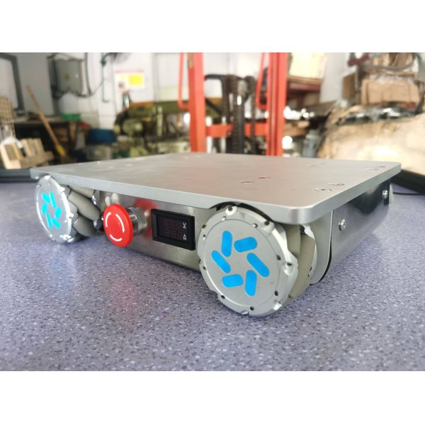 4 Inch Wired Controller  Industrial Mobile Robot Car Chassis For Lab