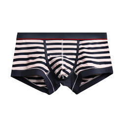 Striped Cotton Men Underwear Cotton Anti Bacterial Men Sexy Underwear