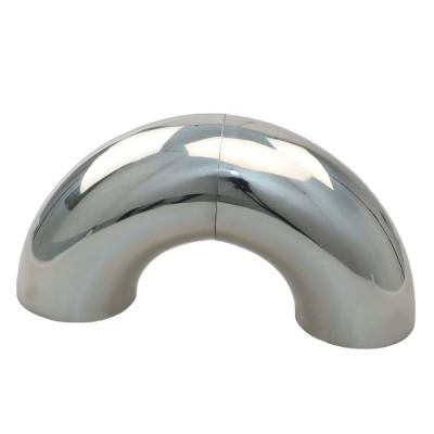 SS304 316 Steel Pipe Fitting Armrest Assembly 90 Degree Elbow Long Radius