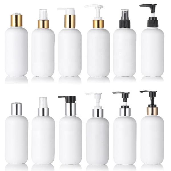 120 - 500ml Empty Plastic Cosmetic Bottles With Gold Lotion Spray Pump