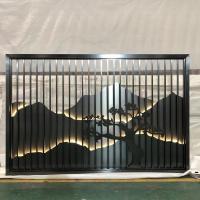 La décoration d'hôtel d'écran de meubles d'hôtel d'acier inoxydable en métal de bruit a tressé l'or titanique