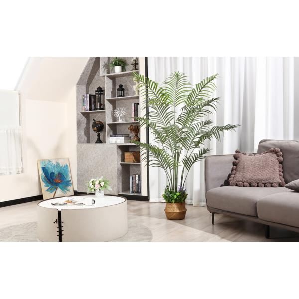 Artificial Paradise Palm Tree 3Feet Fake Tropical Palm Tree, Faux Plants in Pot for Indoor Outdoor House Home