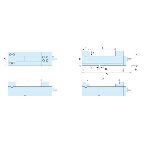 VCP Mechanical type super precision vise
