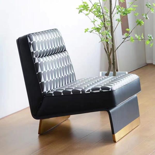 Business Style  Diamond Sofa Chair , Microfiber Leather Lazy Couch Chair