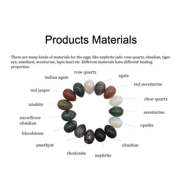 Kegel Healing Natural Yellow Olivine Quartz Jade Stone Yoni Eggs for Vaginal Exercise Love Theme and Hot Products
